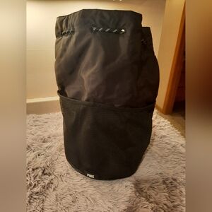 PINK Black Drawstring Backpack